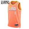 Canotte Bambino Cleveland Cavaliers Max Strus Nike 2025-26 City Edition Arancia Swingman